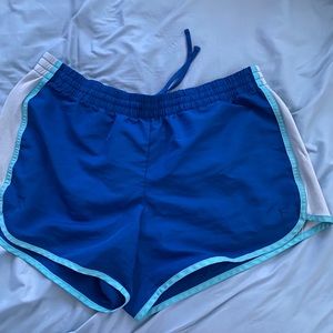 danskin now blue running shorts